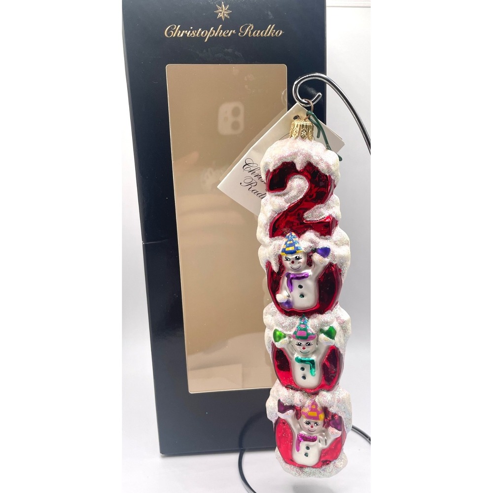 Christopher Radko MILLENNIUM MAGIC Glass Christmas Ornament 99-310-0
